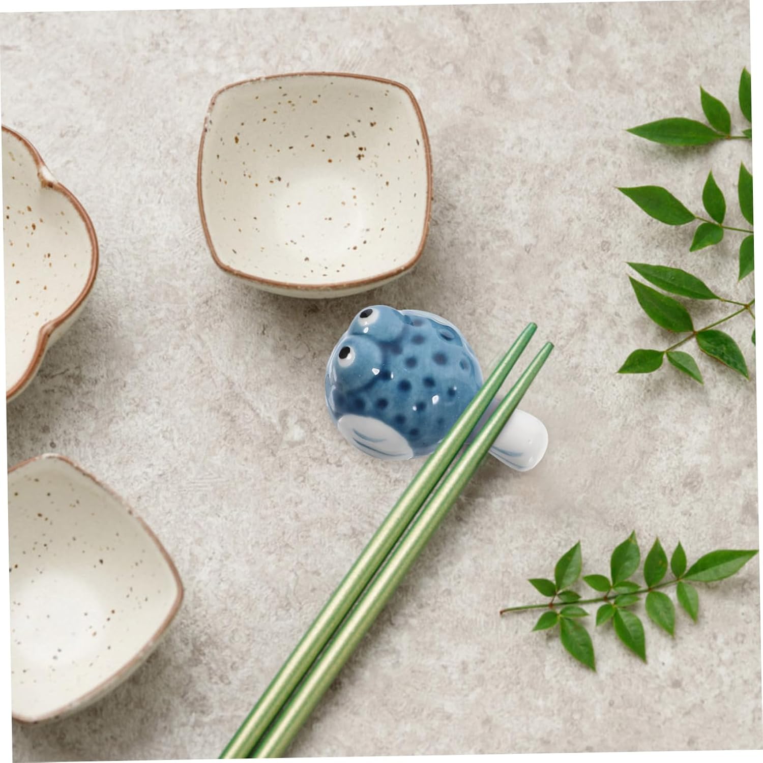 4pcs Practical Chopstick Rack Spoon Storage Stand Japanese Style Chopstick Rest Color
