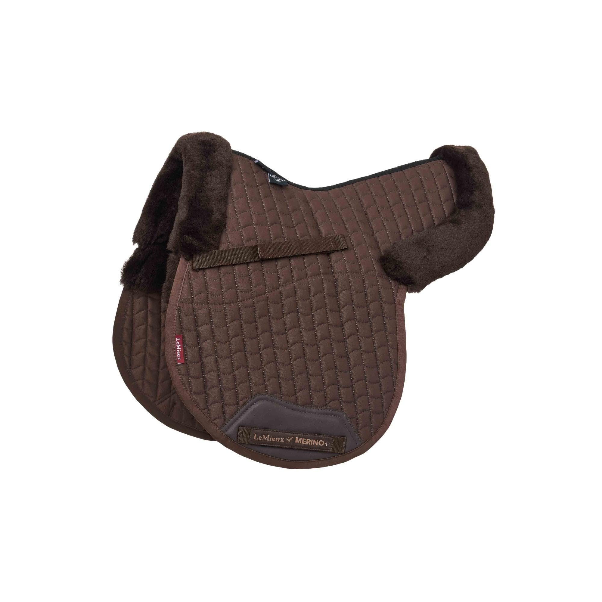 LeMieux Merino+ Half Lined GP Numnah - Brown/Brown Medium