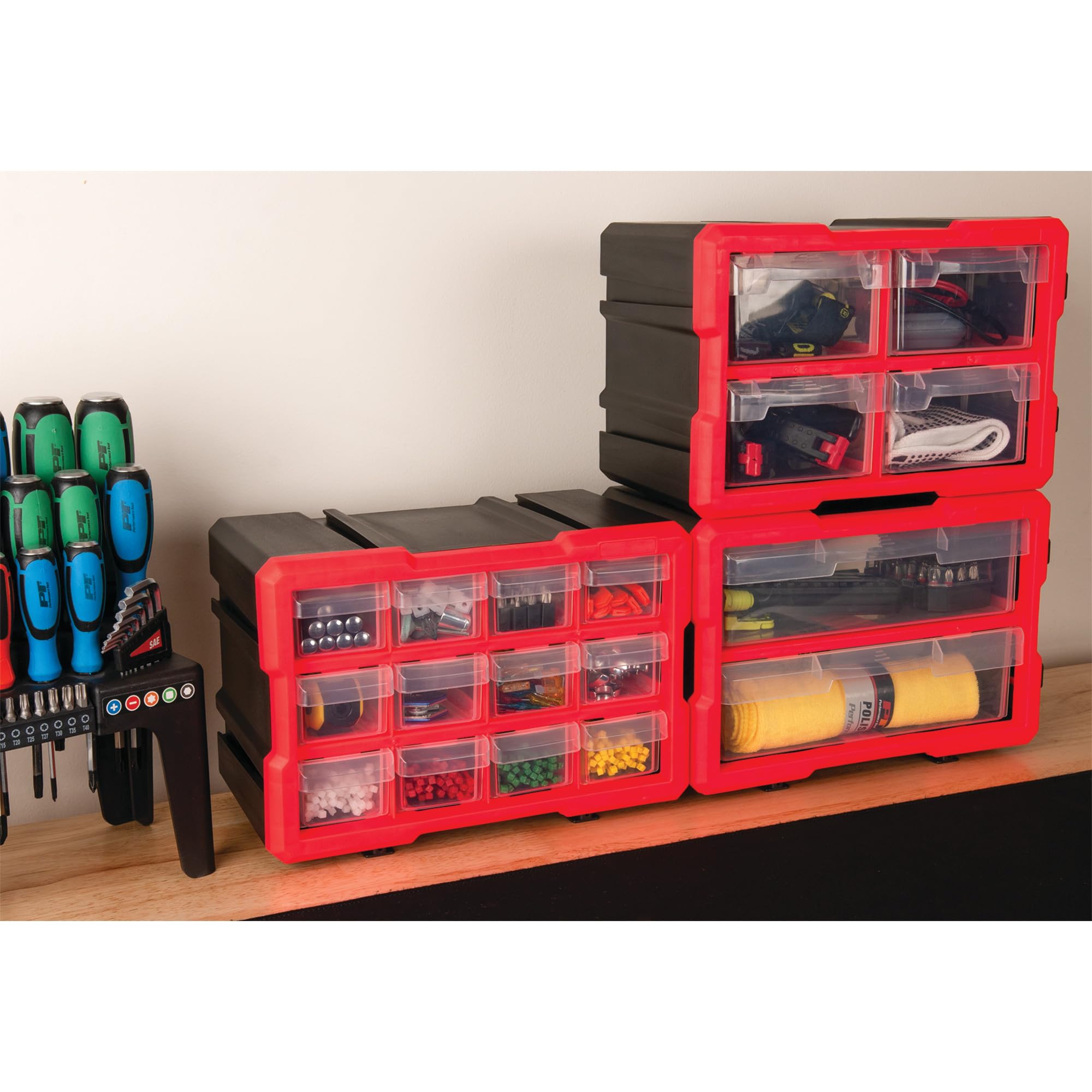 Amazon.com: Performance Tool W5911 4-Drawer Interlocking Storage