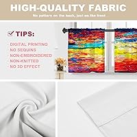 Vista 800 de Cenefas de cocina modernas con patrón de cobre marrón dorado para ventanas, cenefas opacas abstractas de marcas de arañazos y cortinas opacas