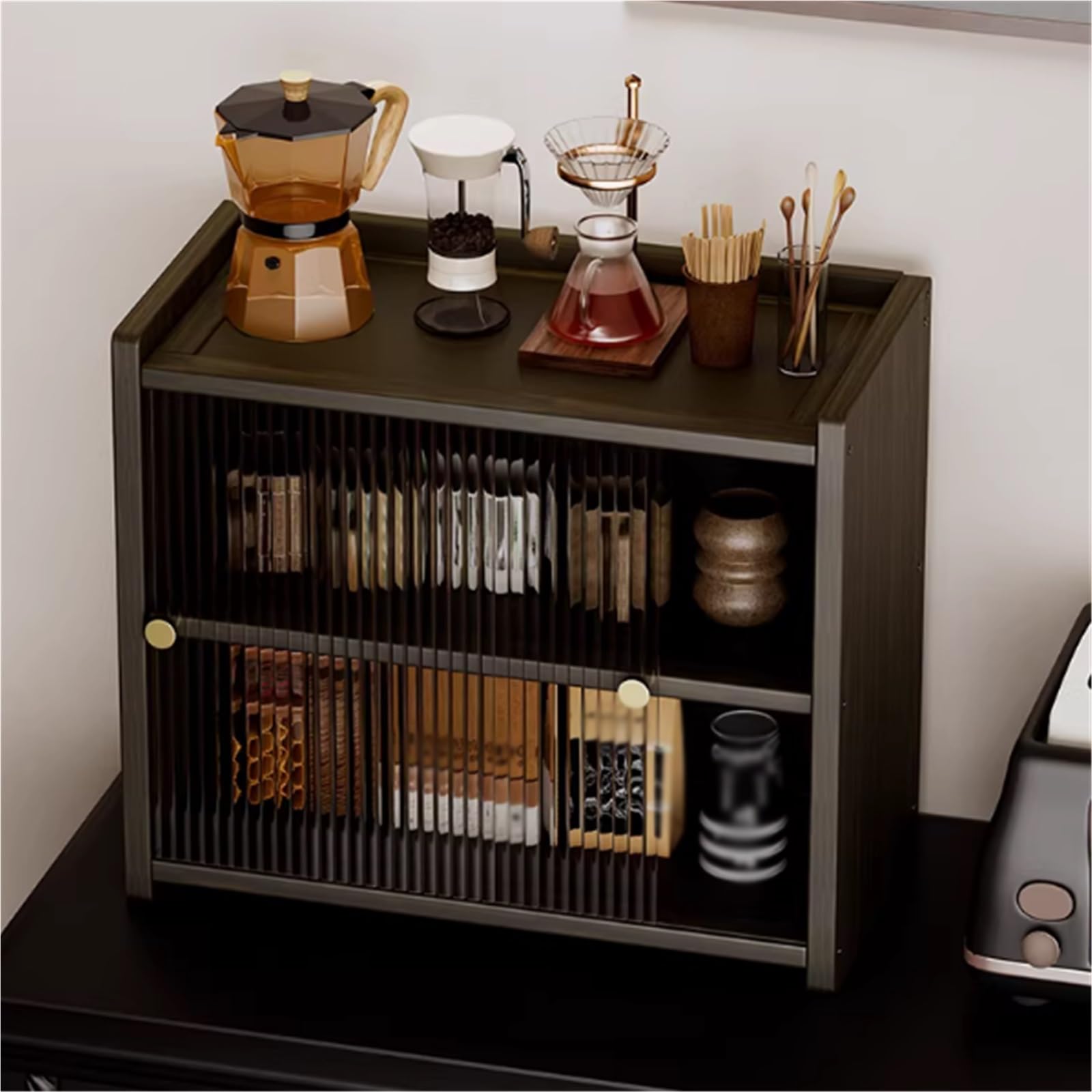 B3F7M4R9J2 Porta Tazze Desktop cup holder with multiple layers for storing tea cups and coffee