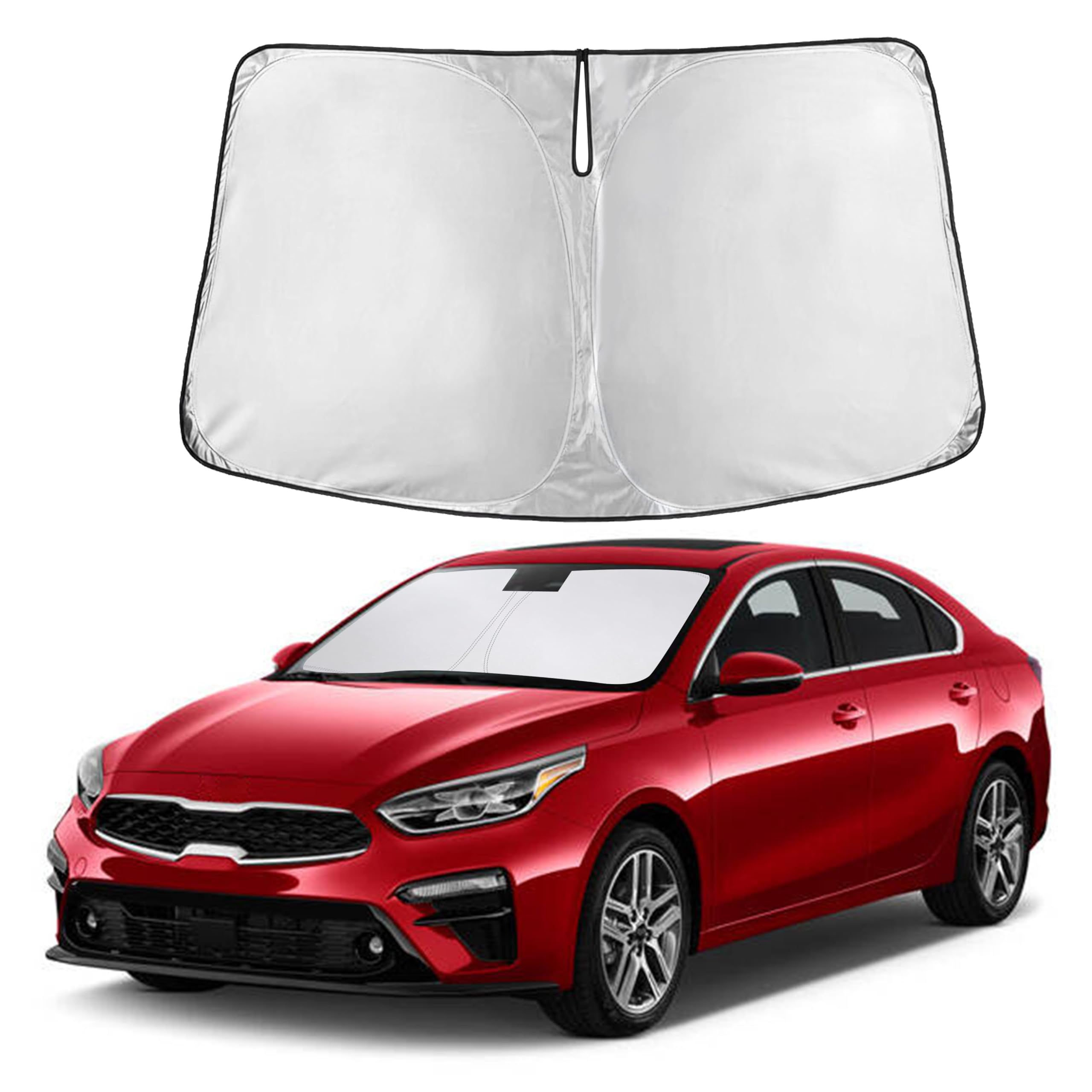 Autovir Windshields Sun Shade Fit for 2019-2024 2025 2026 Kia Fit Forte