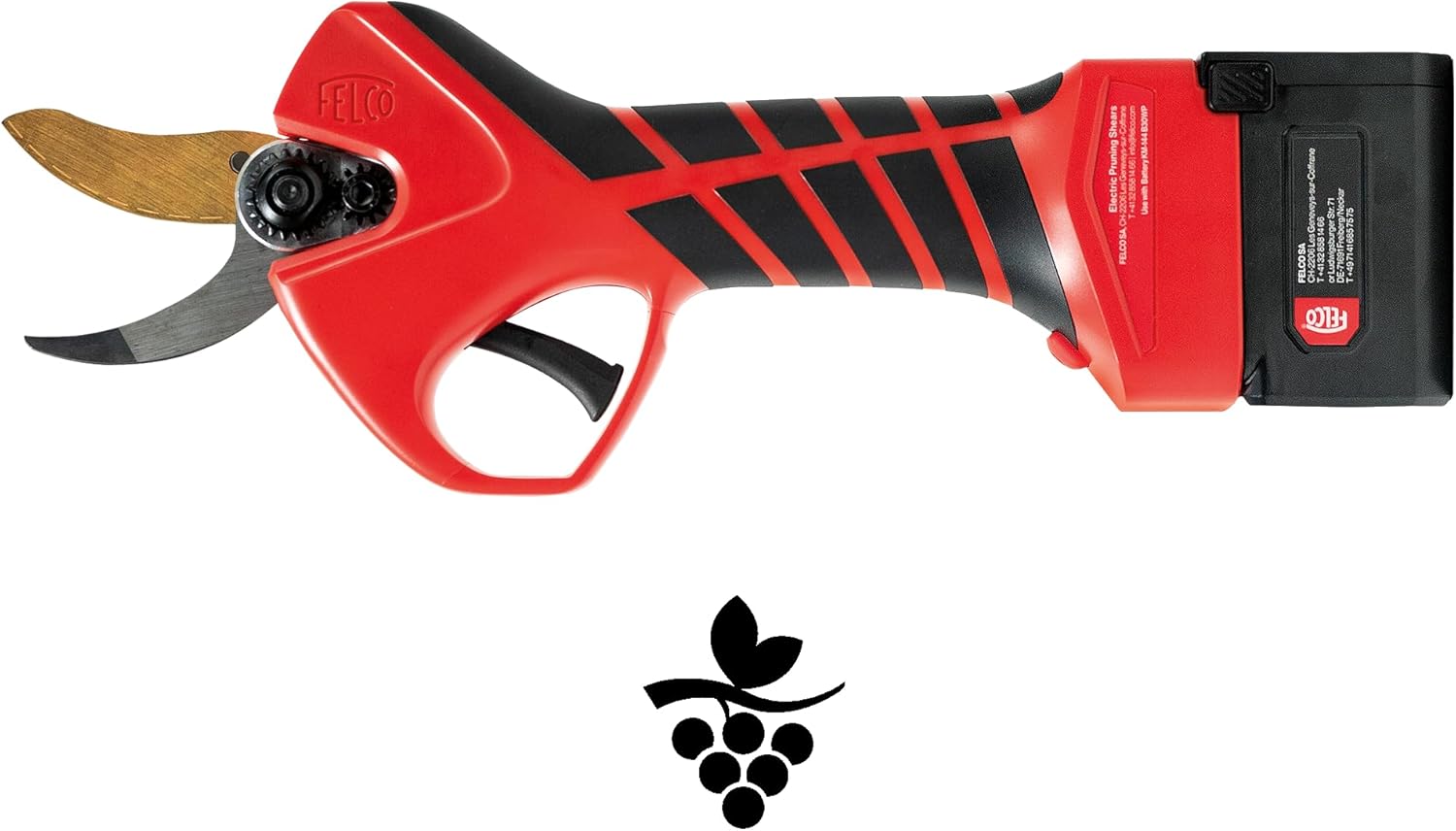 FELCO 834 Electric Pruning Shear – 1.6" Cutting Capacity, Lightweight Cordless Design, Cut Shield & F-Gold Blade for Professional Vineyard, Orchard, Farm & Garden Use (FELCO 834V Kit)