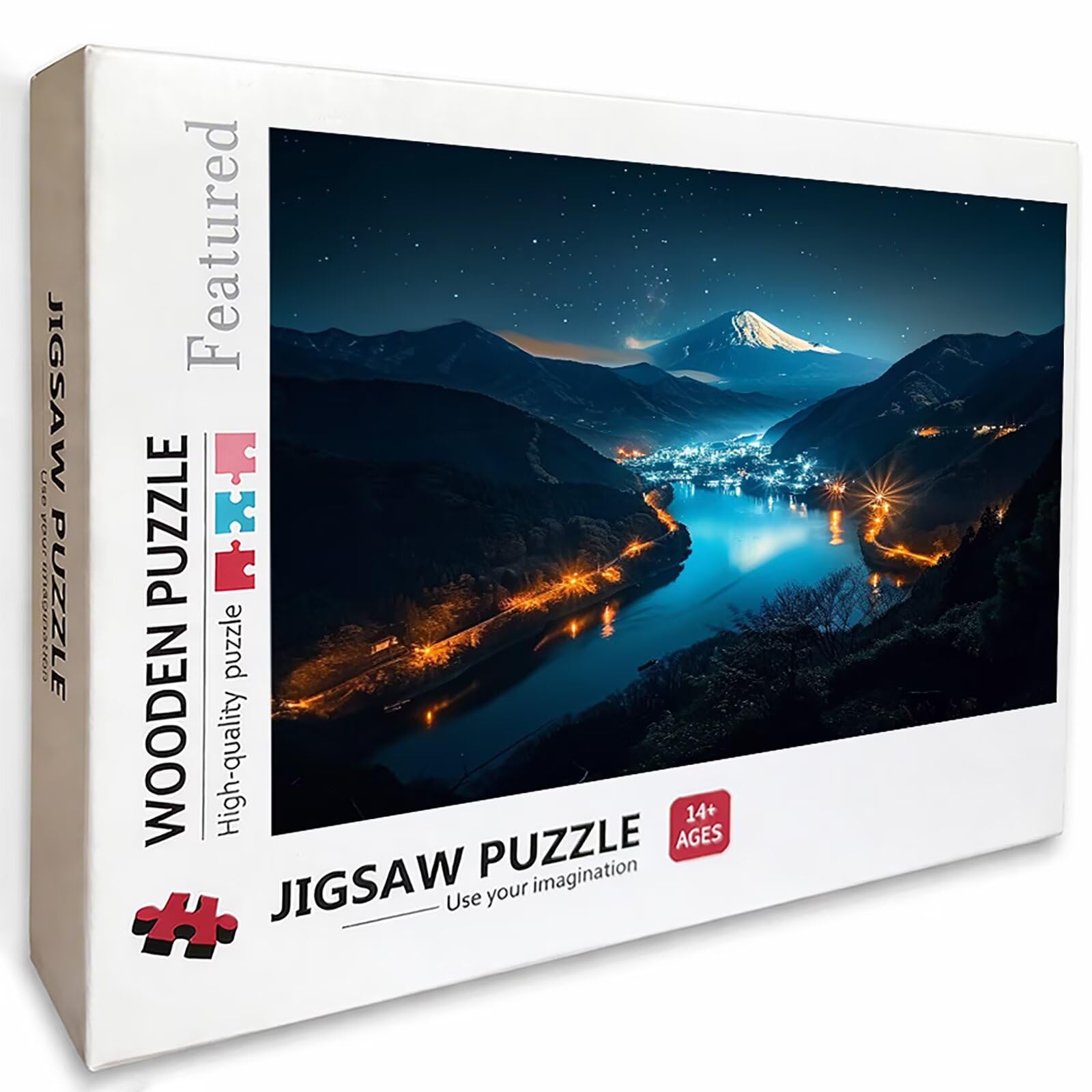 Gwiaździste niebo Puzzle 5000 sztuk dla dorosłych, drewniane puzzle z pudełkiem 156 x 105 cm, zabawne gry DIY dla rodziny, pomysł na prezent dla mężczyzn i kobiet, wykwintne opakowanie na prezent