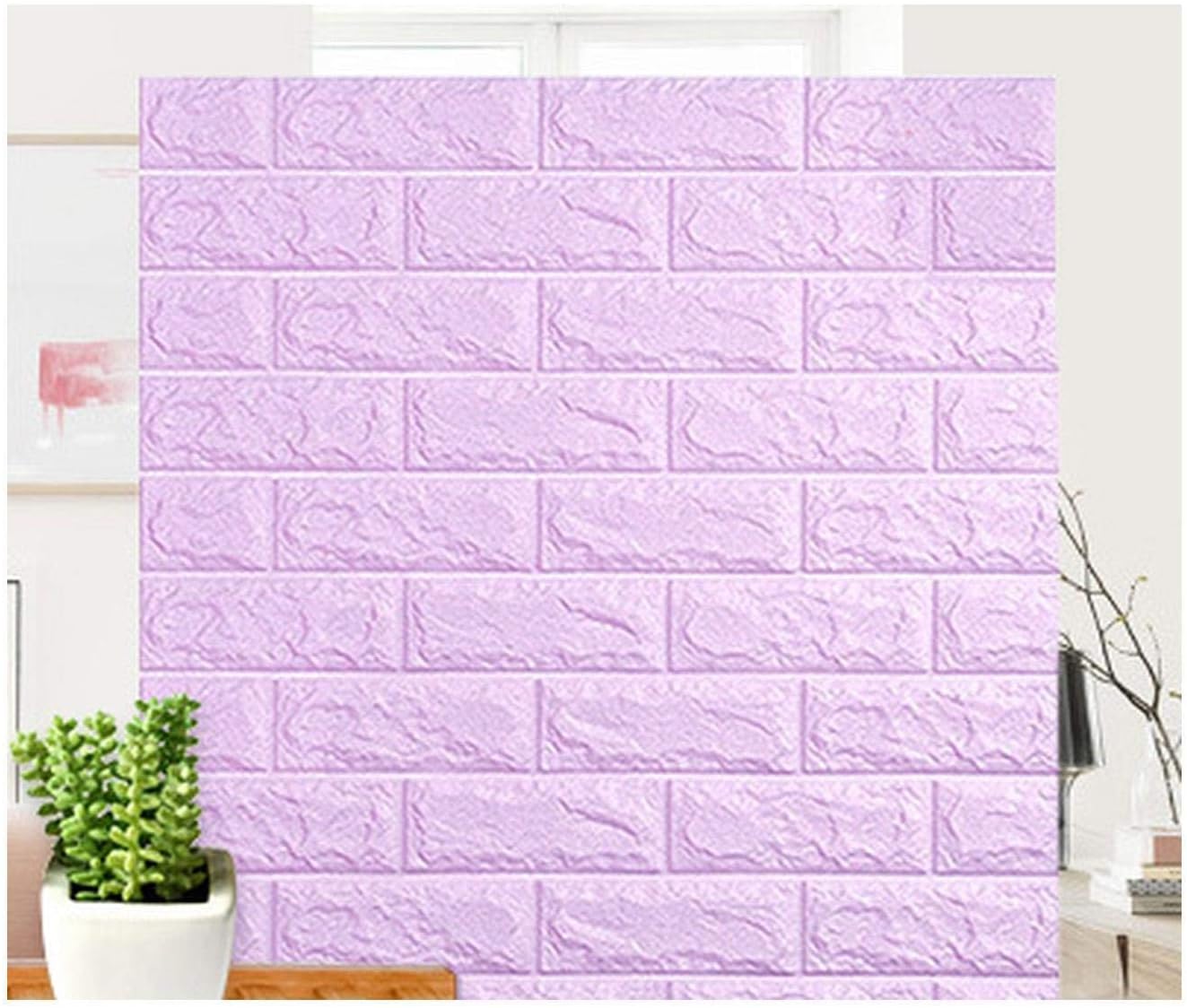 6Mm and 8Mm DIY Self Adhesive 3D Brick Wall Stickers Living Room Decor