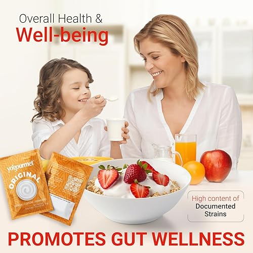 Miniatura 6 de Yogourmet Iniciador de Yogur (Versión a Granel de 16 Unidades) - Haz Yogur en Casa - Cultura Inicial - Todo Natural, Sin Gluten, Kosher, Halal -