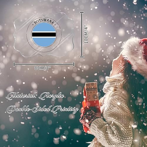 Vista 89 de Bandera de Curazao - Adorno para árbol de Navidad, bandera nacional, decoración de árbol de Navidad de Curazao, recuerdo acrílico, adorno colgante