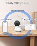 Arenti Moniteur de bébé, 2K/3MP WiFi 6 Smart Baby Camera avec 5-Inch Affichage sans fil amélioré, 360° Vue, vision nocturne automatique, détection de cryptographie, suivi automatique, capteur de température et d'humidité, 2 Mode audio(D3)
