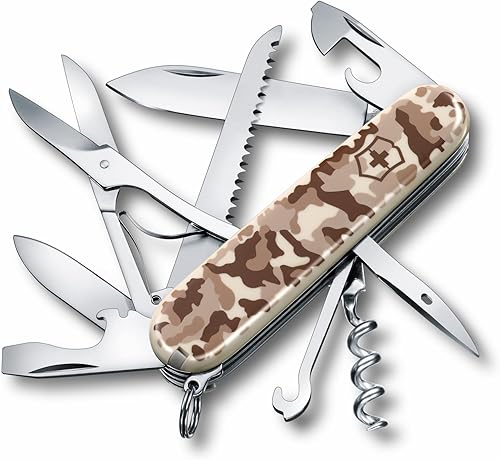 Victorinox Huntsman Camouflage Desert - Cuchillo de bolsillo (15 funciones)