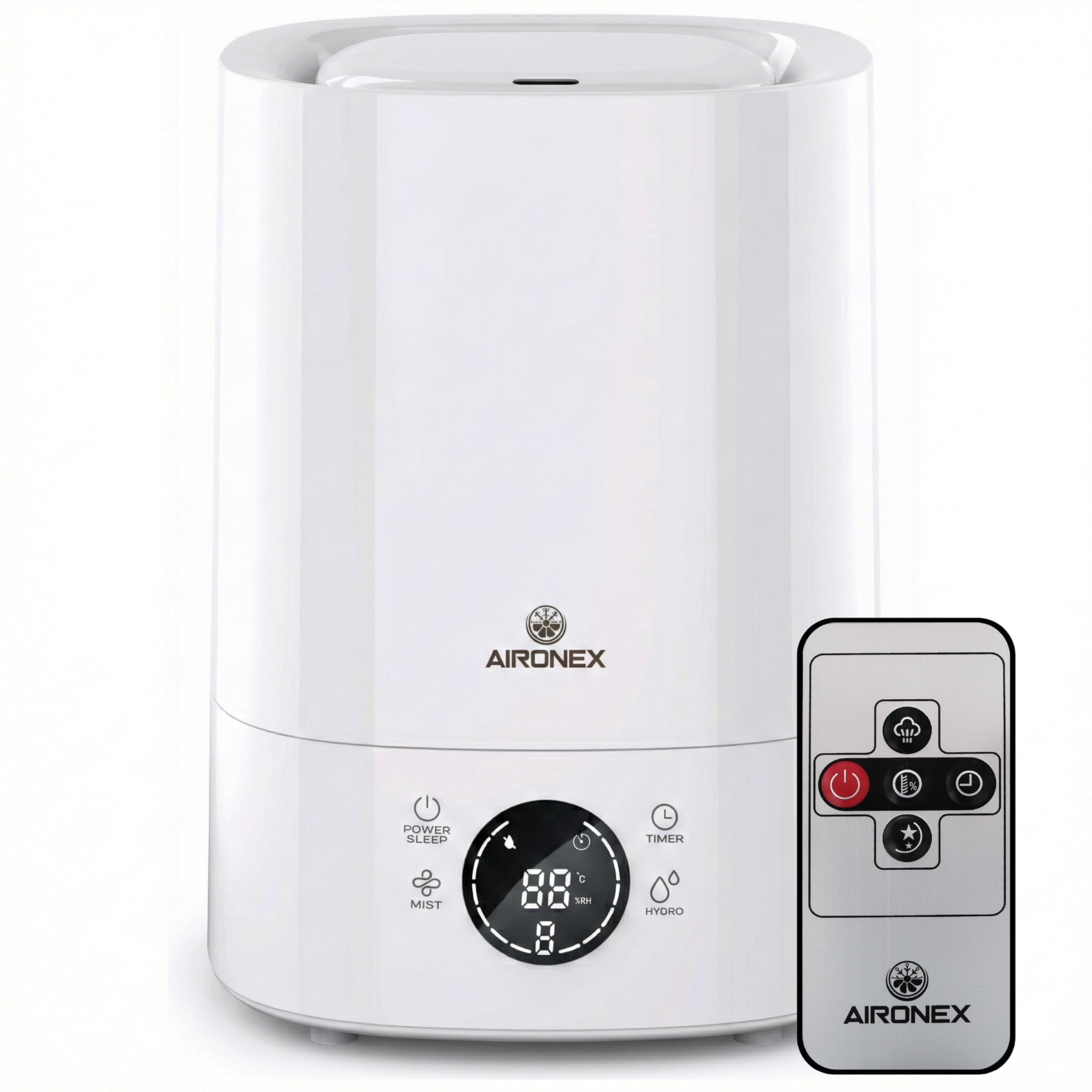 Luftbefeuchter 6 Liter – Top-Fill – Aroma – Luftbefeuchter – Humidifier – Geeignet für Wohnzimmer, Büro, Babyzimmer, Schlafzimmer