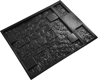 Yusat Moldes de pared DIY reciclables resistentes al desgaste, individualidad, ABS para jardín, decoración del hogar, color negro