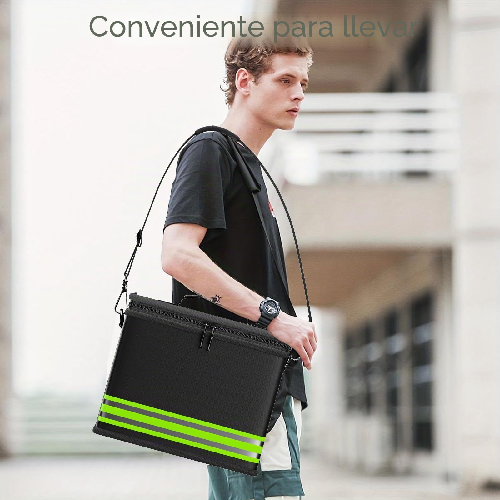 Lipo - Bolsa de batería ignífuga, a prueba de explosiones, bolsa de protección con doble cremallera para carga y almacenamiento seguros de batería Lipo