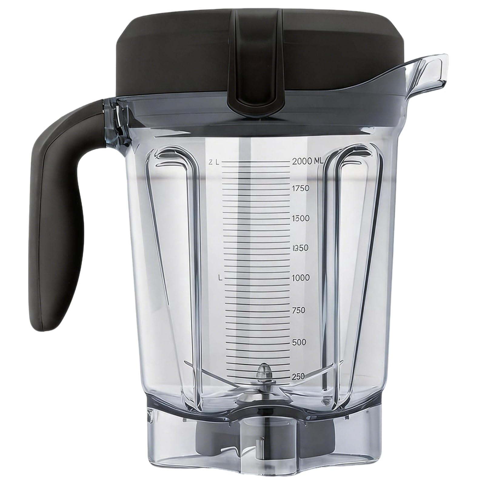 Mixbehälter, 64 oz Entsafterbecher mit Deckel, Messerverschluss und Klinge aus Edelstahl für Vitamix 750 5300 5200 7500 6300 Vm0102 Vm0103 Vm0197 E310 G/Classic C/Explorian/Commercial-Serie
