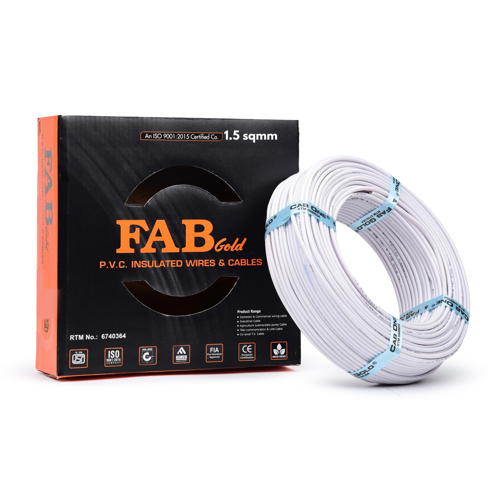 KRIPA Red Electrical Wire - 90m, FR PVC, Pest Protection -14