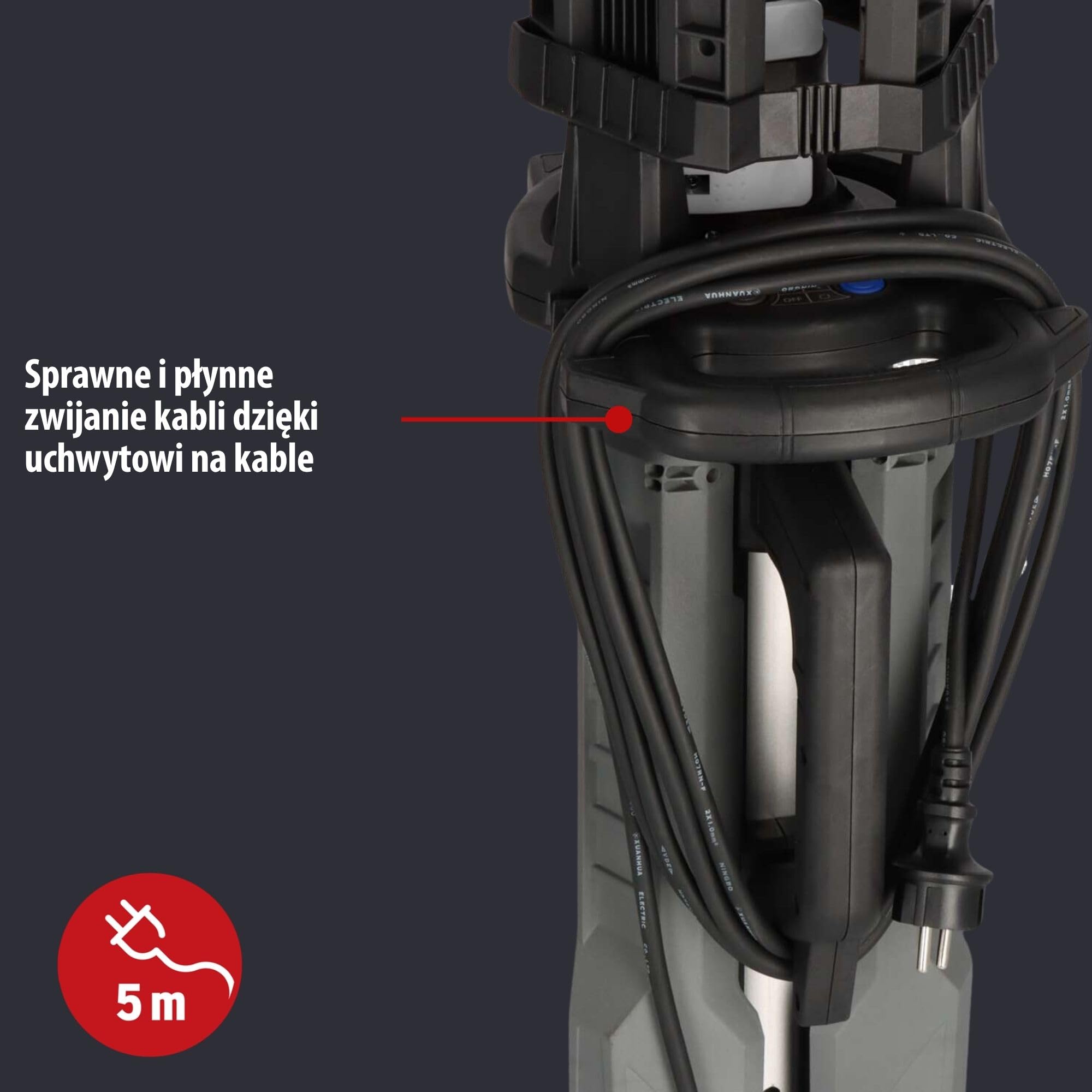 Brennenstuhl Professional Reflektor Budowlany LED na Statywie z Potrójną Głowicą 13050 T z 13500 lm, Reflektor LED z 3 Indywidualnie Regulowanymi Reflektorami, 100 W, IP54, Sterowanie Bluetooth