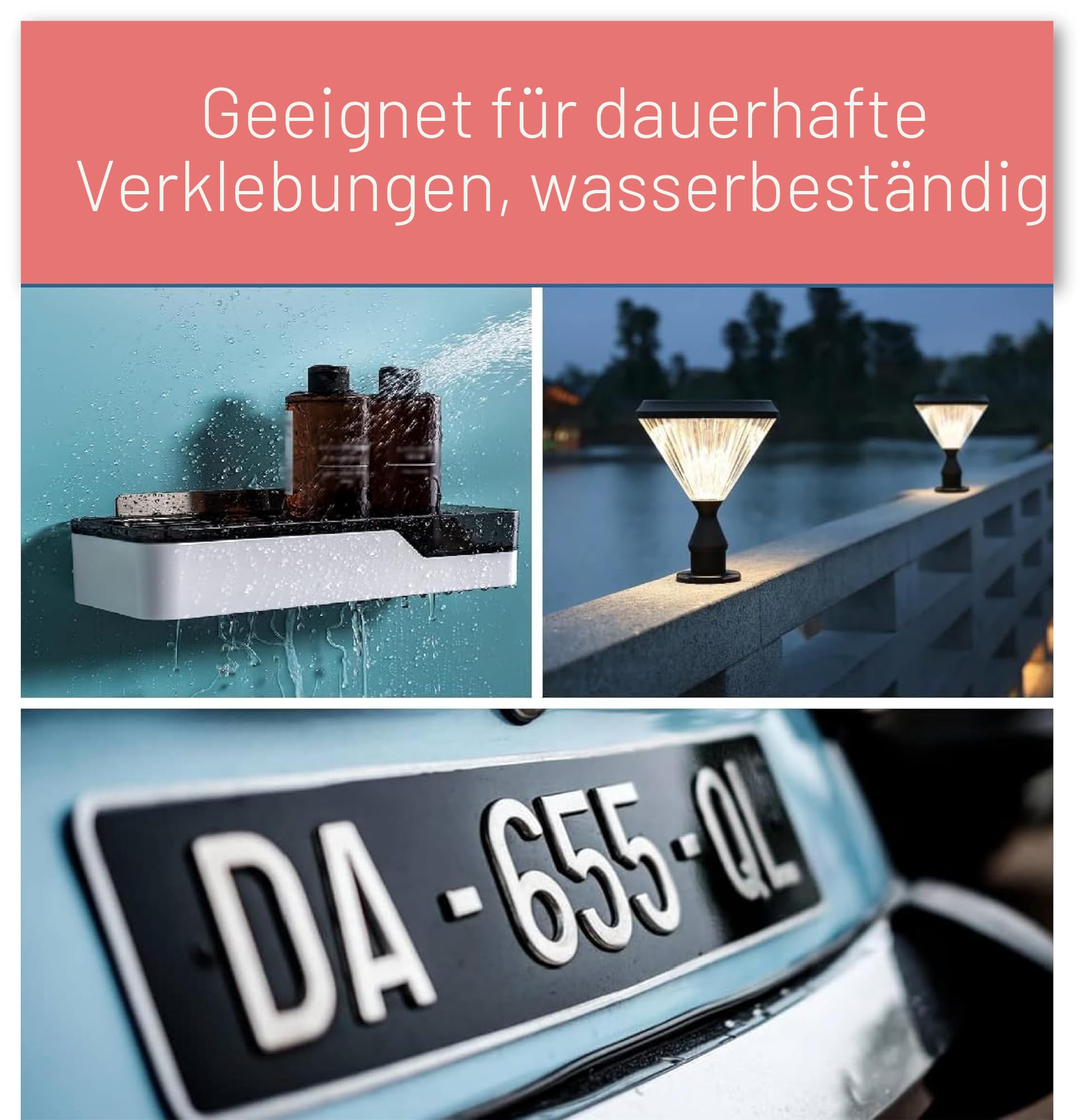 3M VHB 5952 – Universelles doppelseitiges Klebeband aus extra starkem Acrylschaum, wasser- und hochtemperaturbeständig, für Auto, Zuhause und Büro ( 12 mm x 4,6 m) (12 mm)