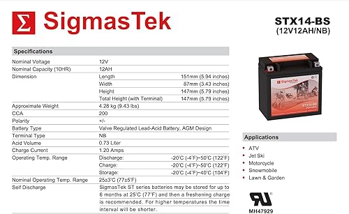 Exide 14-BS - Batería de repuesto para motocicleta