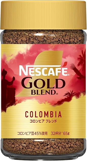 Nescafe Gold Blend Origin Colombia Blend 65g 32 cups, Bottle, Regular Soluble Coffee