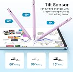 Hastraith Stylus Pen for iPad(2026-2018),13 mins Fast Charge Pencil with Tilt Sensitivity and Palm Rejection for iPad A16/10/9/8/7/6,Air 13"/11"/M3/M2/5/4/3,Pro 11"/13"/12.9"/M4/M2/M1,Mini 7/6/5,Lilac