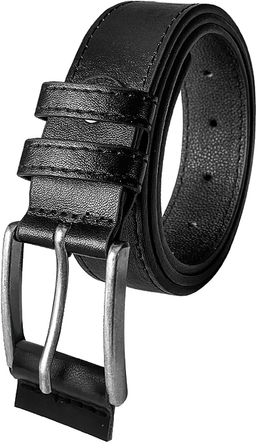 Dirk41 Leather Belt Buckle Belts for Men Dress Belts For Men Mens Belt For Suits