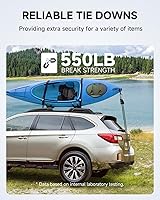 Vista 5 de Fondwell Correas de trinquete de amarre de 1/4 pulgadas: paquete de 2 perchas ajustables para cuerda de luz de crecimiento, mini correas