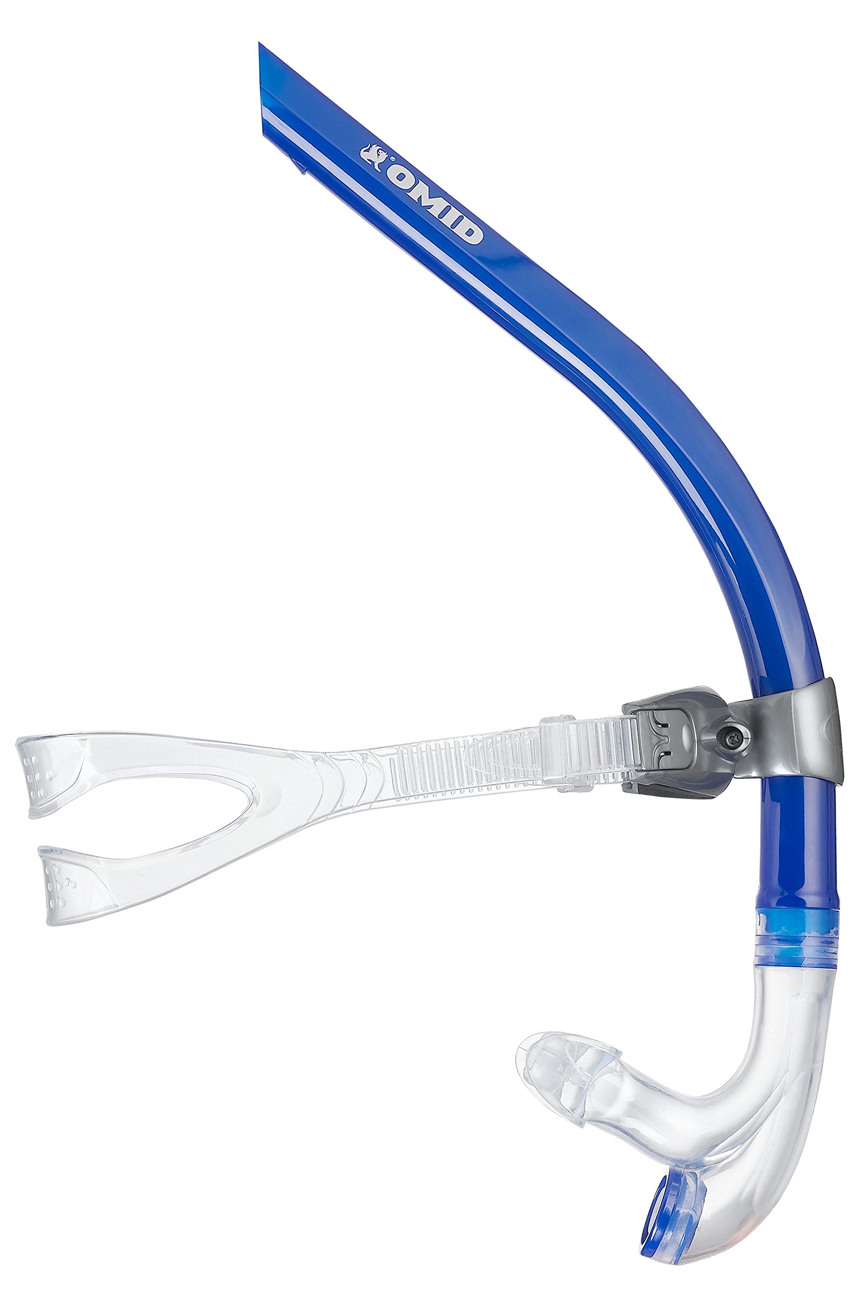OMID Swim Snorkel for Swimming Laps, Training & Therapy with One-Way Purge Valve and Adjustable Comfortable EVA Padded Head Strap for Adults and Teens