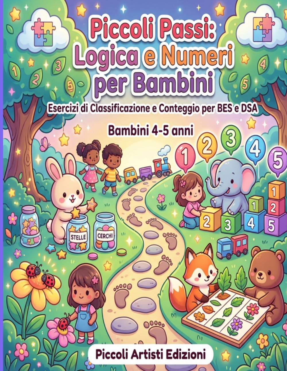 Piccoli Passi: Logica e Numeri per Bambini: Esercizi di Classificazione e Conteggio per BES e DSA
