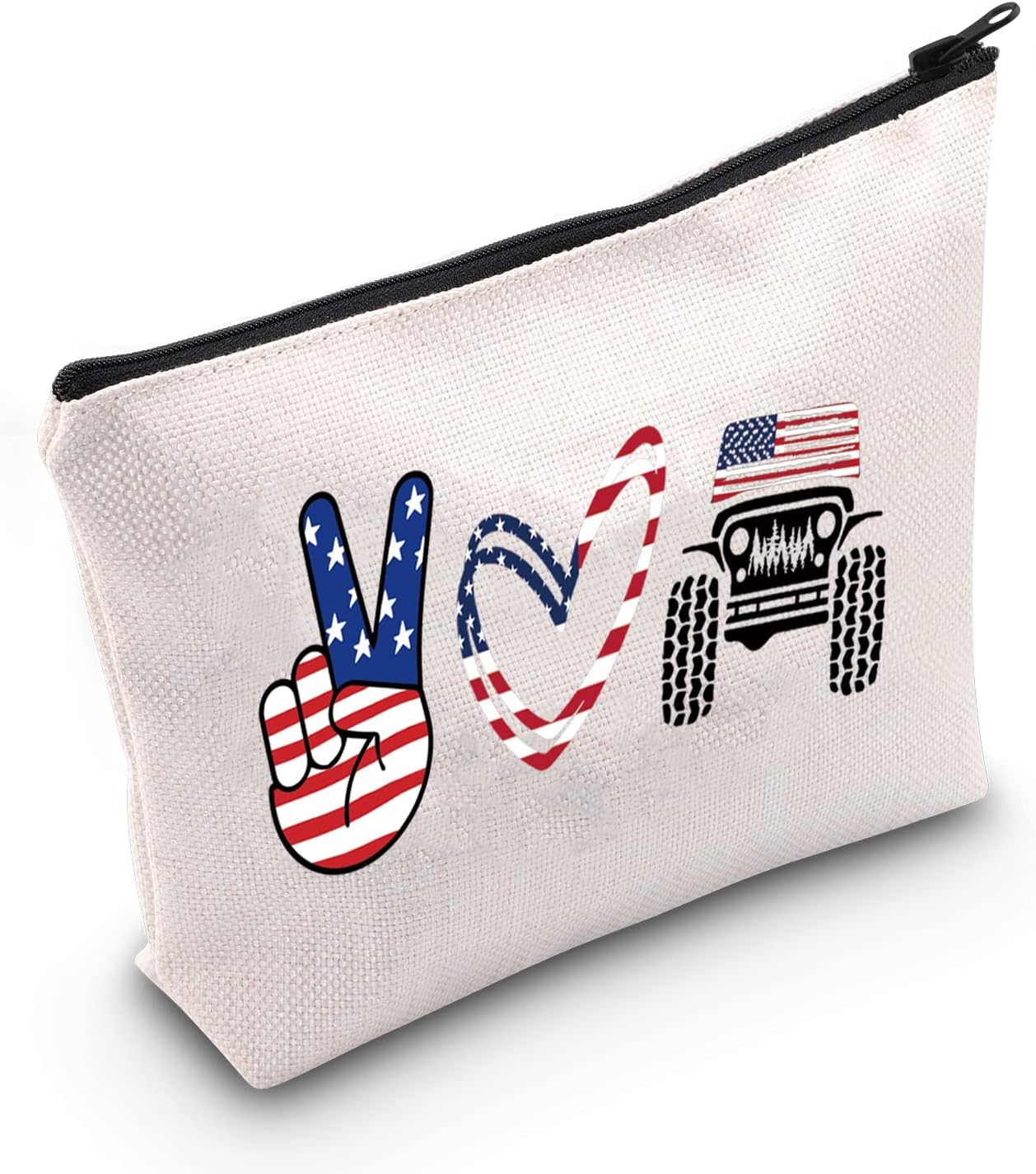 TSOTMO 4x4 Vehicle Off Road Zipper Cosmetic Bag Offroad Vehicle Gift Offroading Lovers Gift Overland Cross-Country Race Gift Off Road 4x4 Travel