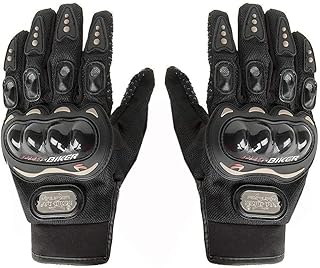 Probiker Delhi Traders Brand New Biking/Bike Racing Pro-Biker Riding Hand Gloves (Black_Large)