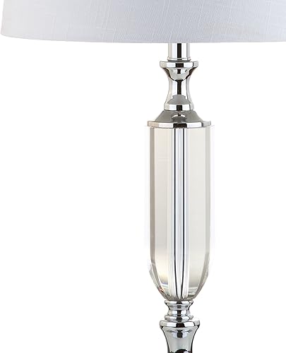 Miniatura 5 de JONATHAN Y JYL2046A Bella - Lámpara de mesa LED de cristal de 27 pulgadas, lámpara de mesita de noche contemporánea para dormitorio, sala de estar,