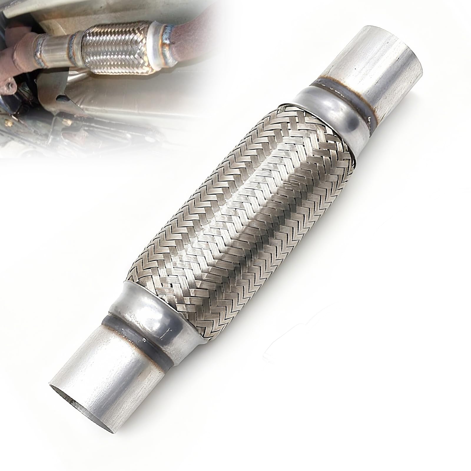SHLPDFM Universele flexibele buis reparatiebuis uitlaat 63,5 x 152 mm/ 254mm SHLPDFM Universele flexibele buis reparatiebuis uitlaat 63,5 x 152 mm/ 254mm