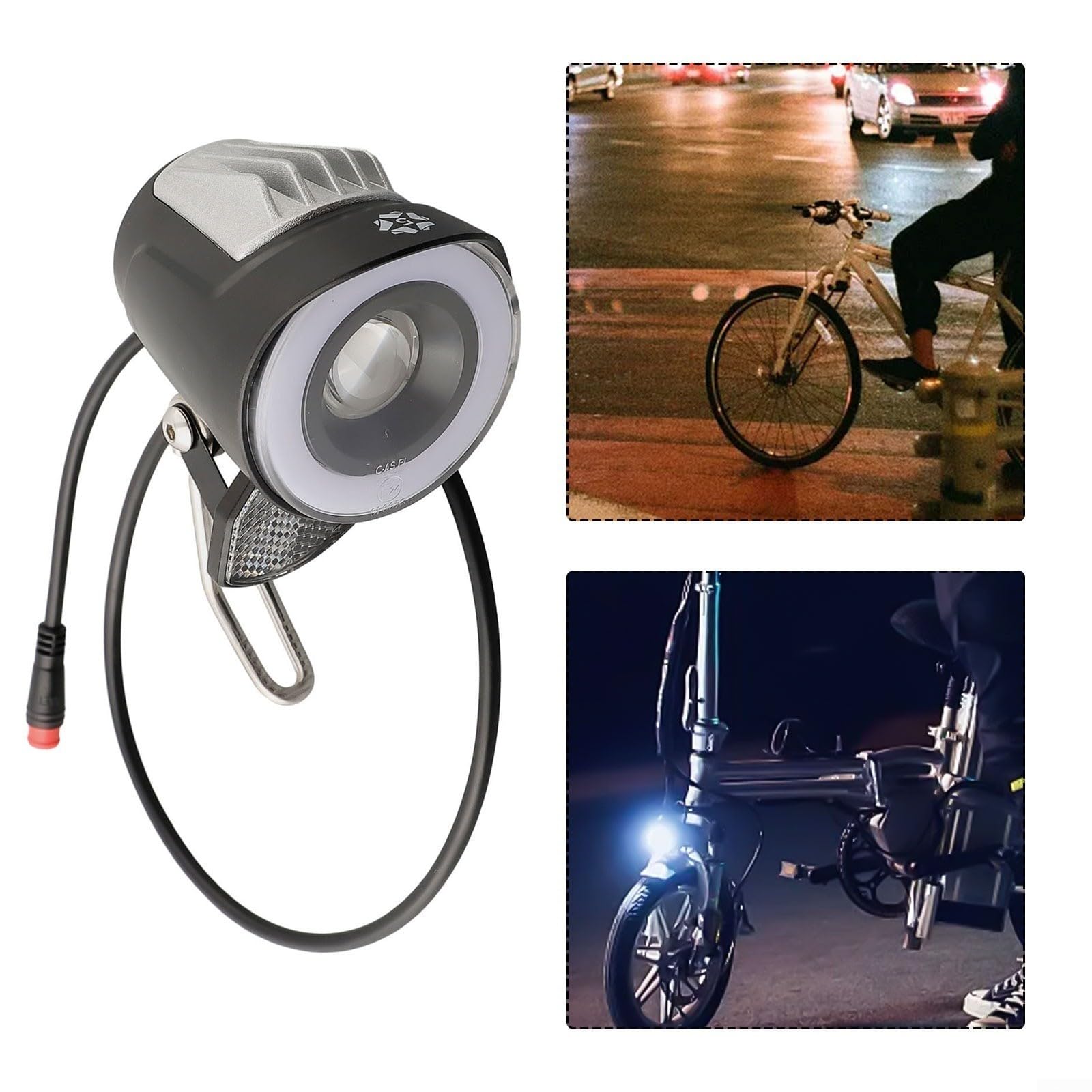 E-BIKE用　ヘッドライト Amazon | 電動自転車ヘッドライトEバイクヘッドランプ防水6V