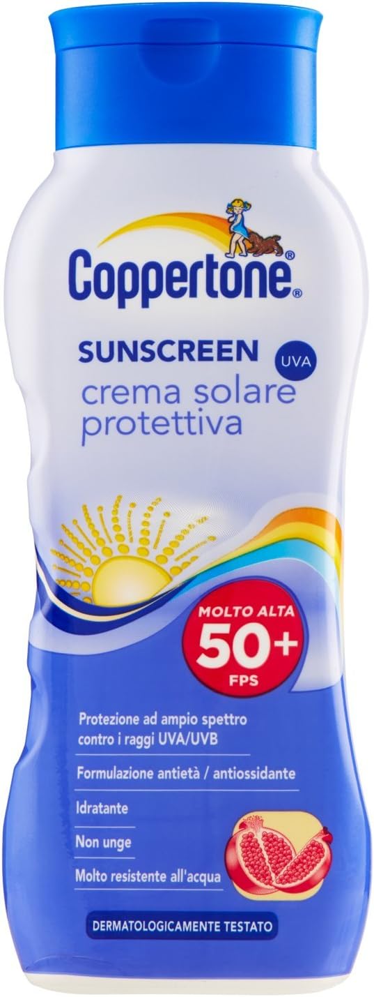 sunscreen crema solare protettiva spf 50+ 200 ml