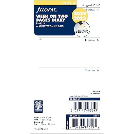 Filofax Personal Refills 2022: Stay Organized in Style and Convenience!