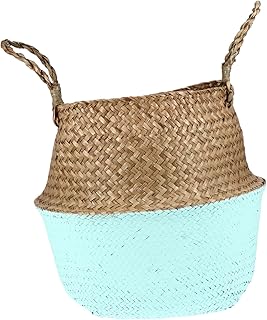 BESPORTBLE 1Pc Cesta Dobrável Tecida Cesta De Armazenamento Decorativa Cesta De Lavanderia Tecida Cestas De Armazenamento De Marinhas Cestas De Armazenamento De Artigos Diversos Para