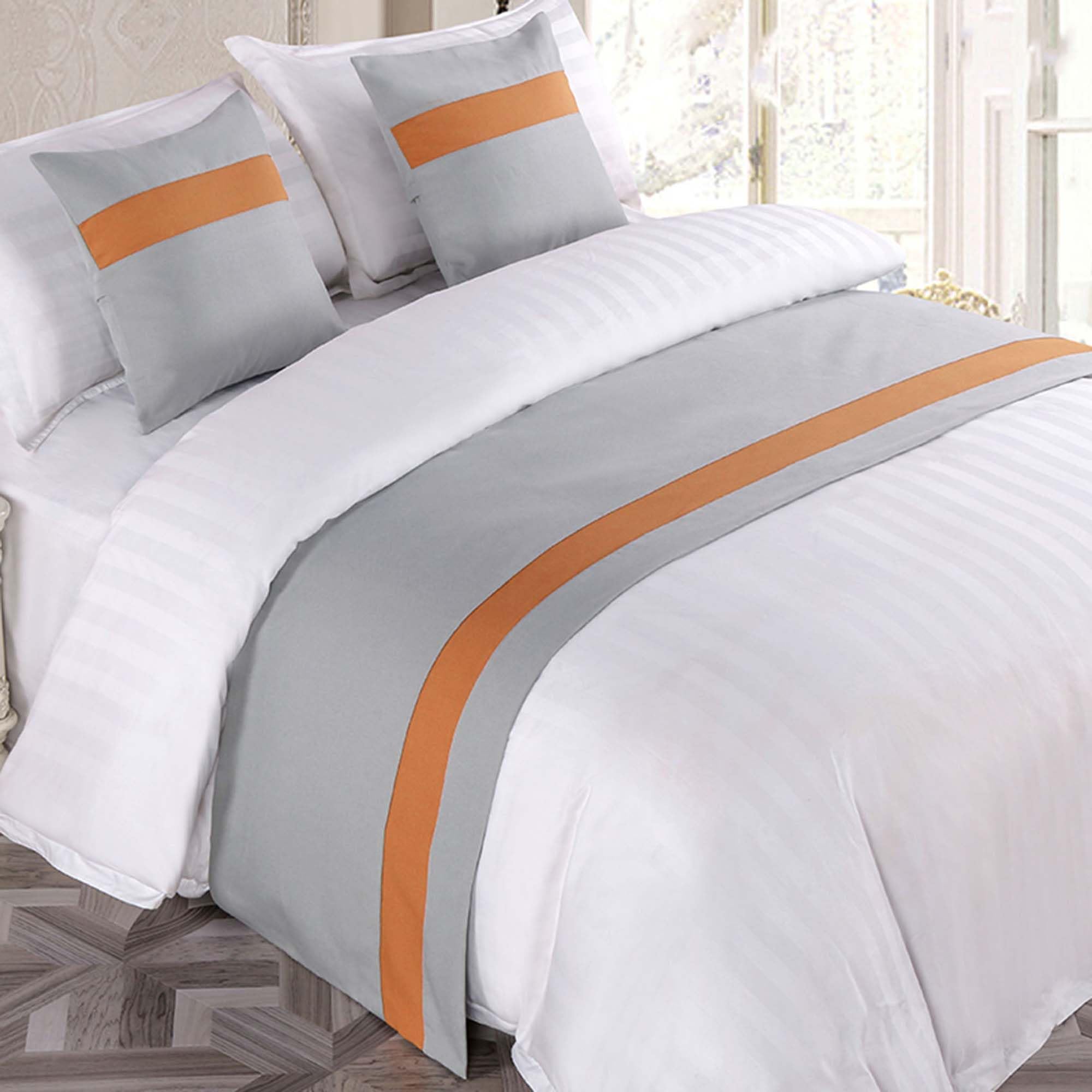CLMETHE Nordic Bed Runner Scarve King Size Geometric Soft Durable No Fading Hotel Home Guesthouse Decor,C-50 * 180CM(1.2m bed)