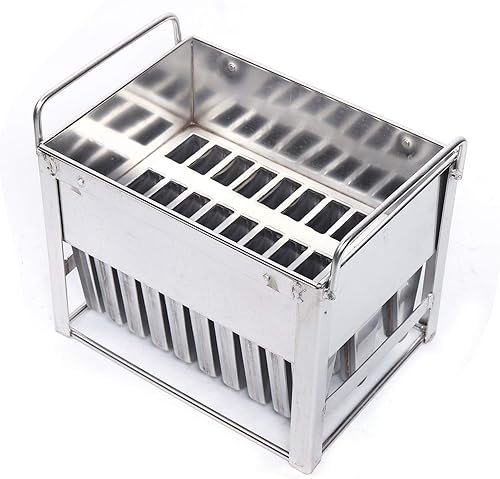 Miniatura 8 de PIOJNYEN Moldes de paletas de acero inoxidable, 30 moldes para paletas de hielo, hechos a mano, con soporte para palillos, para hacer paletas de