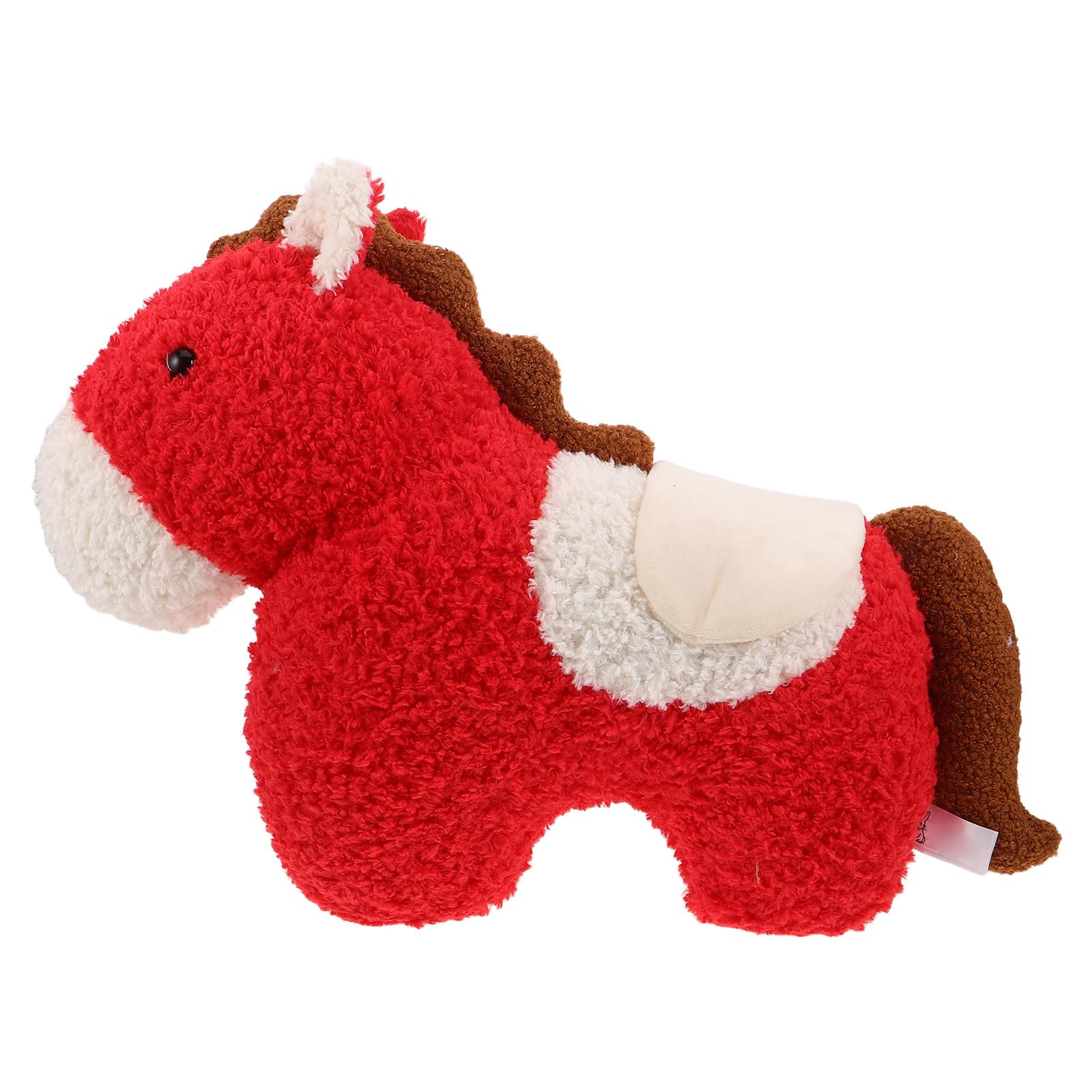 Coussin peluche cheval décoration salon pour Fête du Printemps