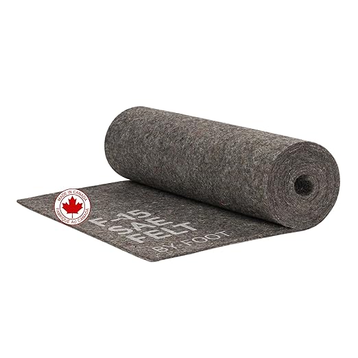The Felt Store F-15 Industrial Felt – 72 Inch Wide x 1 Foot Long x 1/4 Inch Thick – SAE Pressed Felt for Automotive, Equipment Manufacturing, Machinery Components