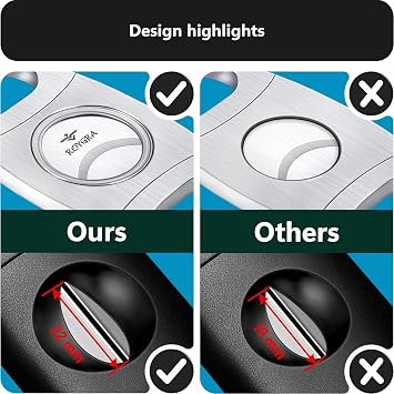 roygra Cigar Cutter (3 Pack) - Guillotine, V Cut, Punch, Gift Box Packaging