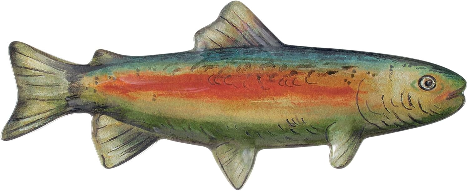 UP UPware Tennis Racquet Shaped Melamine Serving Platter, Sports-Themed Party Tray, Fun Tennis Design, for Snacks, Appetizers, and Desserts, Blue, 21 x 9.5 Inch