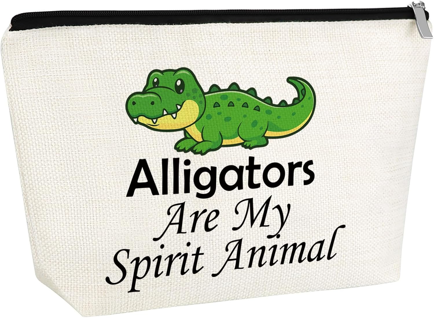 Alligator Gift Makeup Bag Alligator Lover Gift Alligator Themed Gift Cosmetic Bag Animal Lover Gift Christmas Birthday Gift for Alligator Lover Friend Graduation Gift (Spirit Alligators Bag)