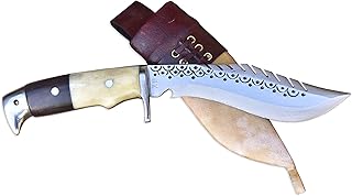 Authentic Kukri/Khukuri 5 Inch Blade American Eagle Dragon Kukri-Full Tang Bone & Wooden Handle, Leather Sheath Khukuri- Handmade in Nepal Imported - GK&CO. Kukri House