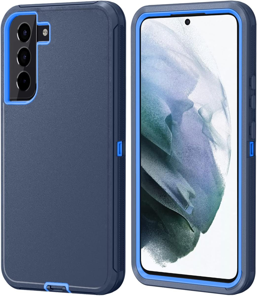 ONOLA Compatible with Galaxy S22 Case 5G,Samsung S22 Case 5G Samsung Galaxy S22 Case 5G Drop Protection Full Body Rugged 3 in 1 Cover Samsung Galaxy S22 Phone Case (6.1") (S22 5G, Navy DarkBlue)