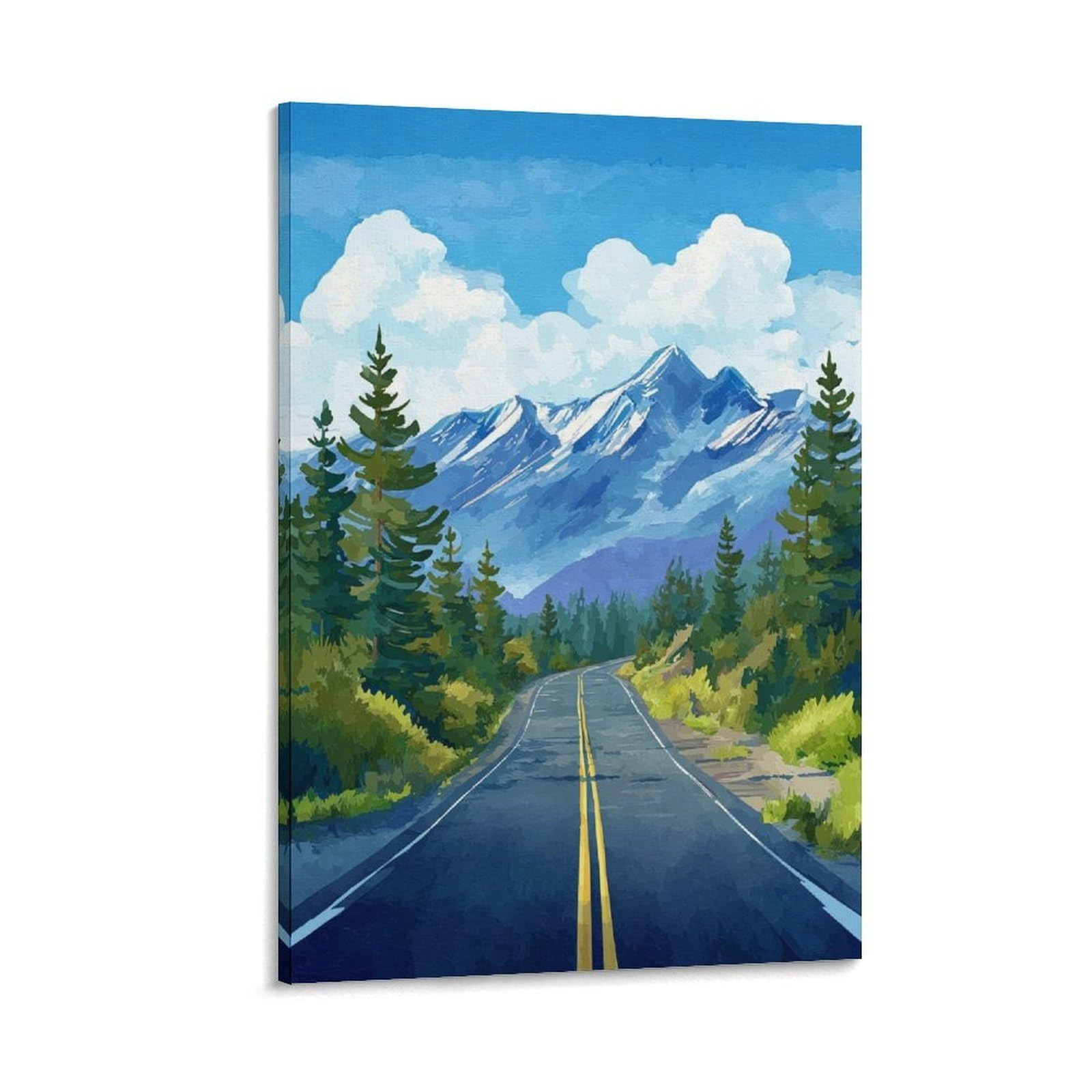 Flagstaff Arizona Posters 24x36inch(60x90cm) Vintage Watercolor Canvas Art