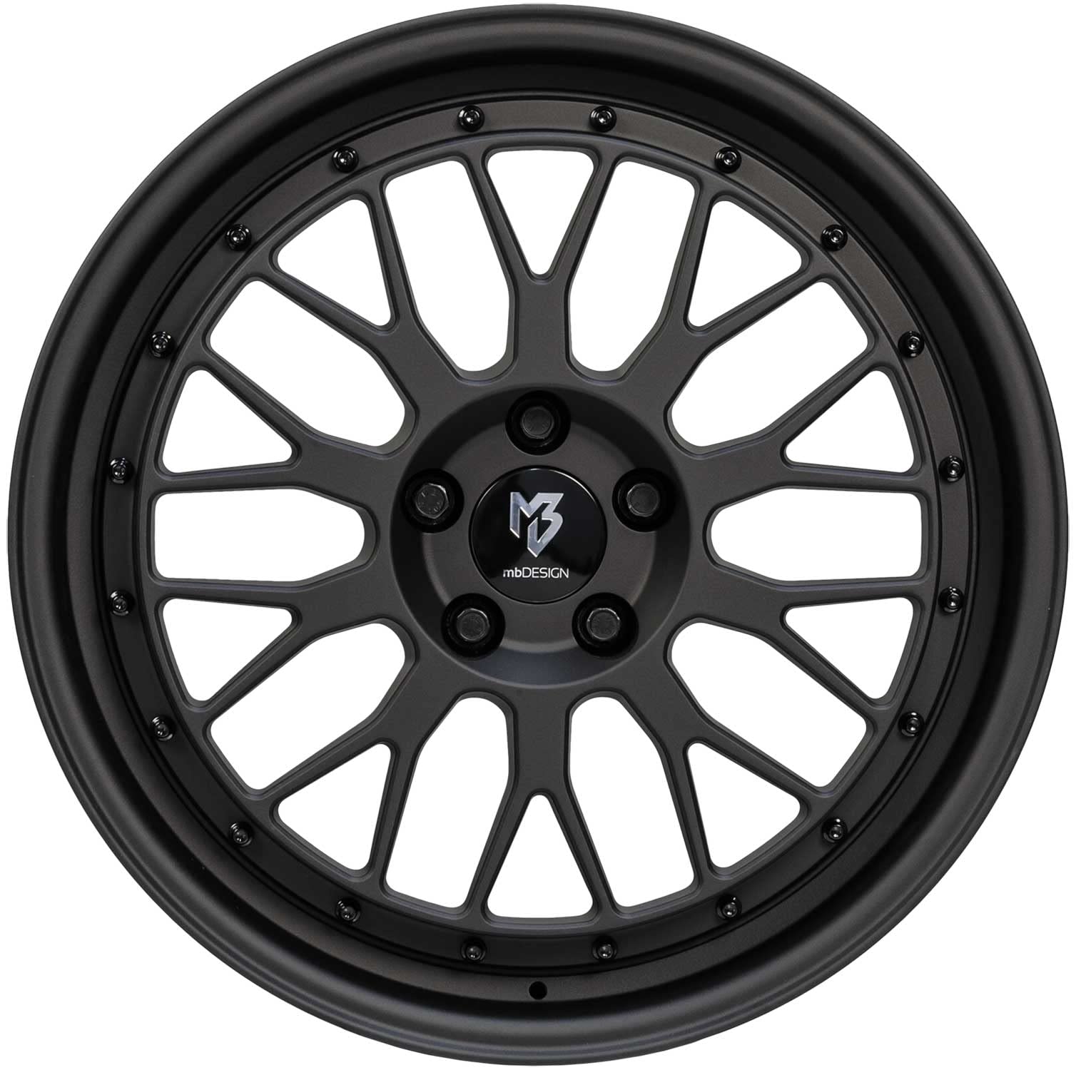 4 cerchi MB Design LV1 8,5Jx20 ET35 5x120 nero opaco compatibile con BMW 1 2 3 4 5 6 X1 X3