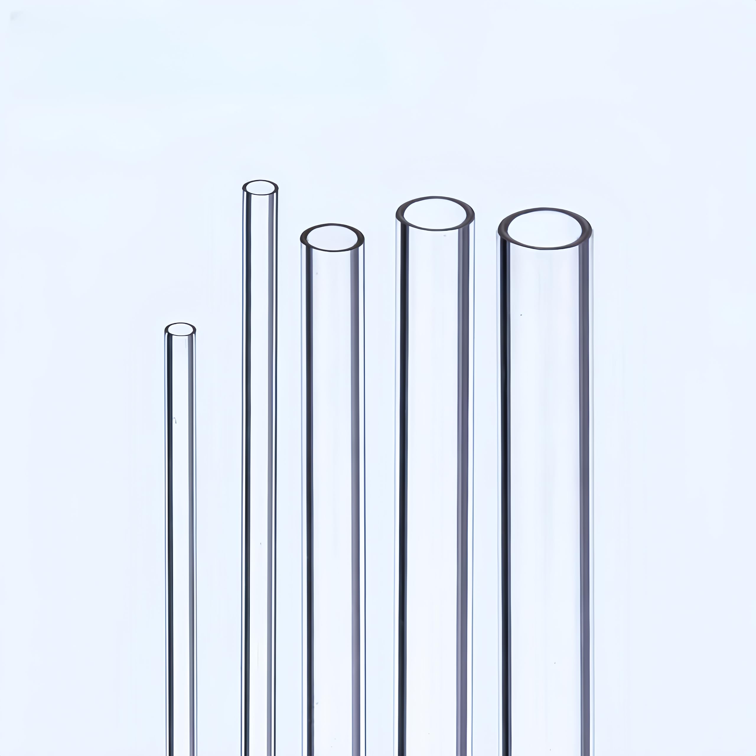 Tubo de vidrio de borosilicato de alta pureza: tubo de vidrio hueco de laboratorio resistente a altas temperaturas y ácidos.(7mmx1.5mmx300mm 10pcs)