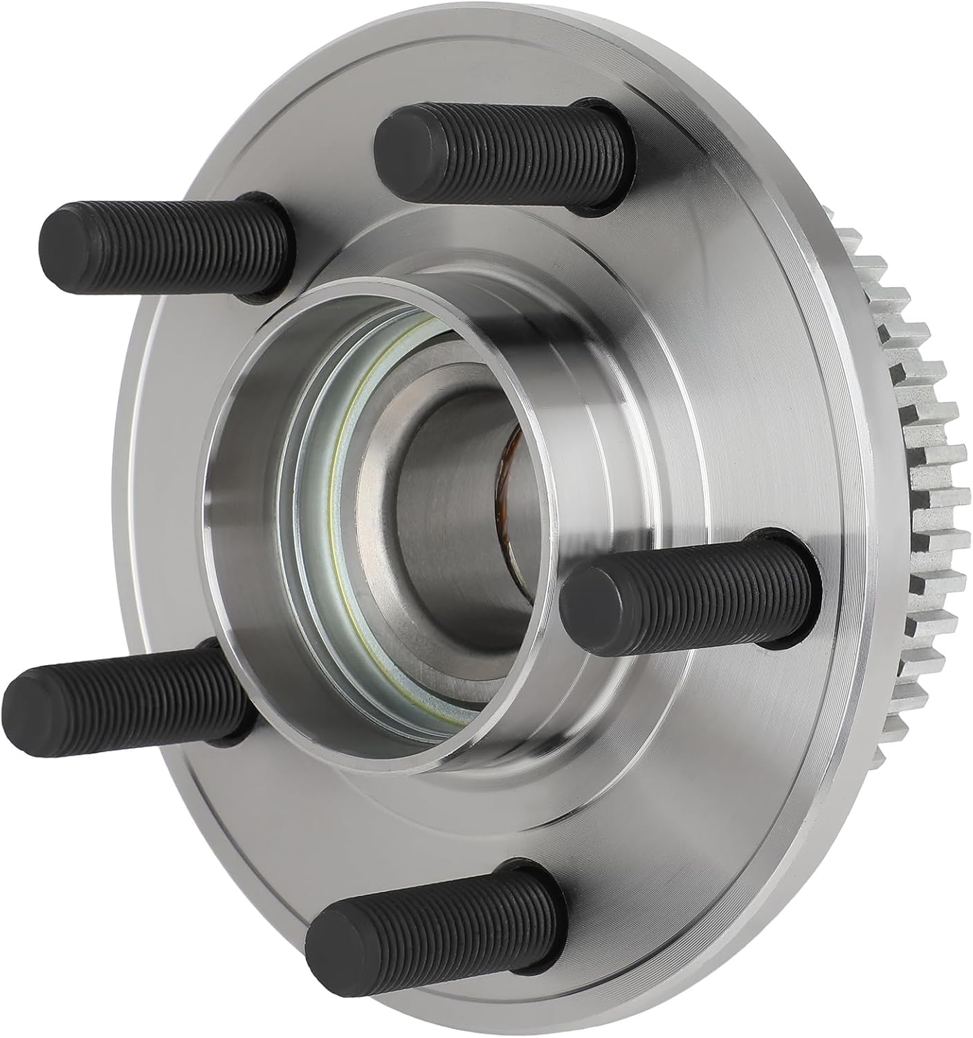 SCITOO Front 513346 and Rear 512517 4PC Wheel Hub Bearing for 2015-2020 for Ford Mustang 2.3L 3.7L 5.0L 5 Lugs w/ABS