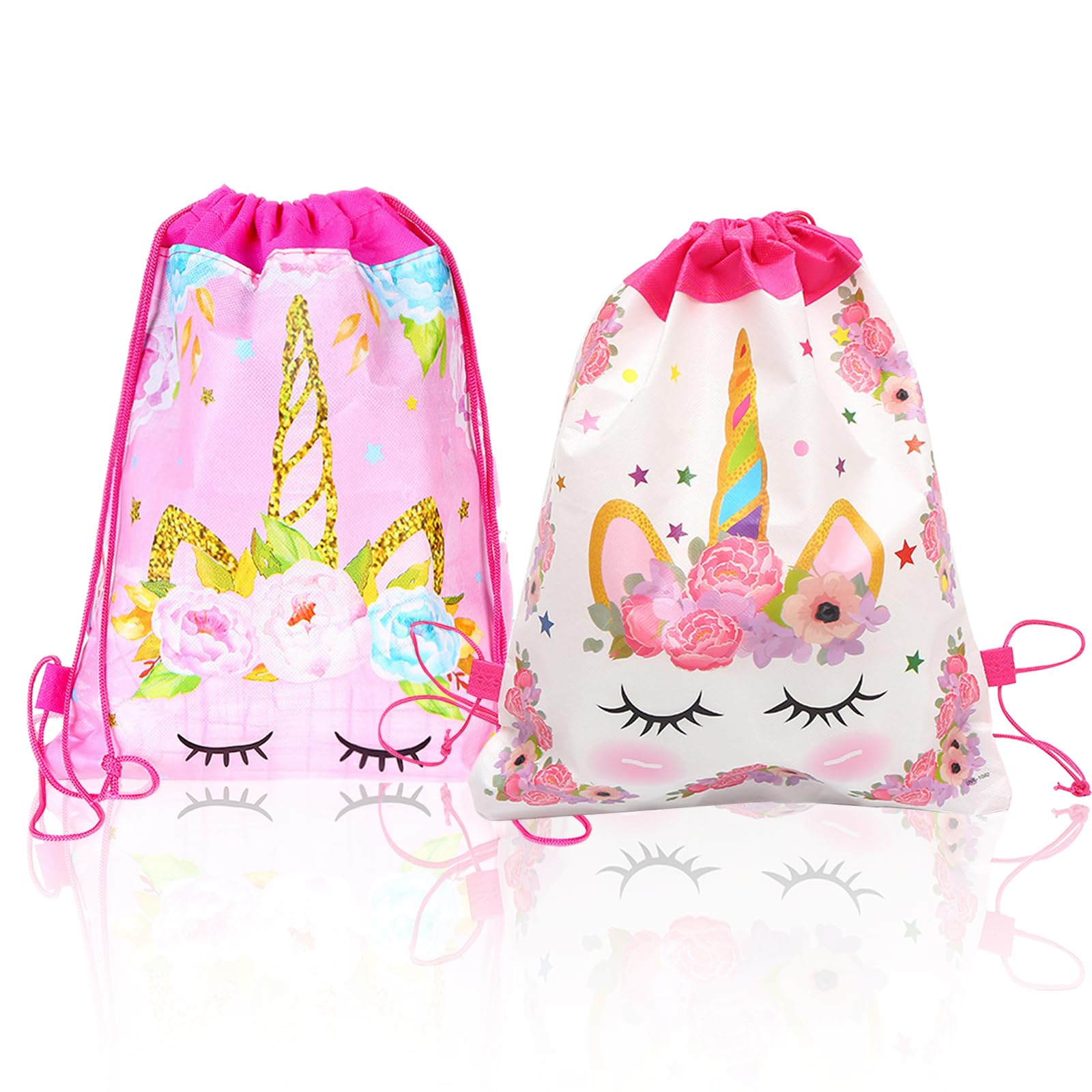 KASESSS 2 Pieces Drawstring Bags Beautiful, Swimming Bag, Swim Bag for Boys Girls, Pe Bags Gift Idea for Children Teenagers, Draw String Bag for School Outdoor Sports Camping Gym Travel