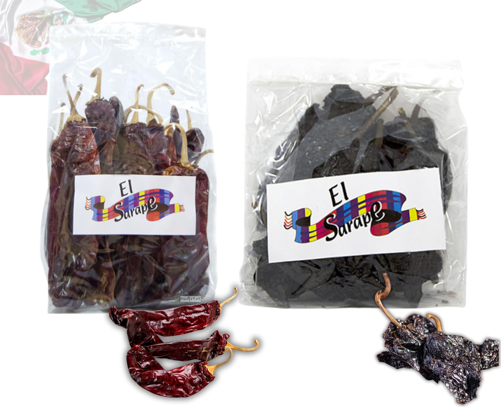 Chiles Secos Mexicanos Guajillo y Ancho 2x100g para Salsas Moles